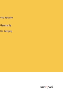 Hardcover Germania: 33. Jahrgang [German] Book
