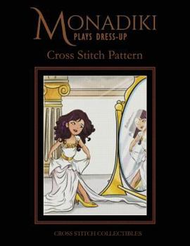 Paperback Monadiki: Plays Dress-Up: Cross Stitch Pattern [Large Print] Book