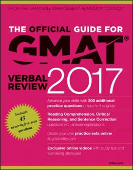 Paperback The Official Guide for GMAT Verbal Review 2017 with Online Question Bank and Exclusive Video Book