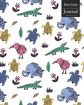 Dot Grid Journal: Notebook Planner with Unique Animals Themed Cover Design