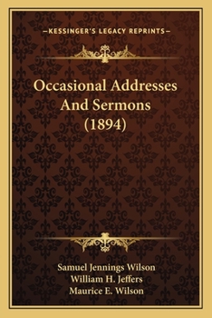 Paperback Occasional Addresses And Sermons (1894) Book