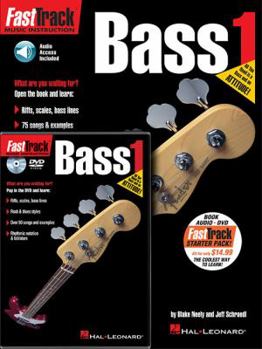 Paperback Fasttrack Bass Method Starter Pack: Book/Online Media [With CD (Audio) and DVD] Book