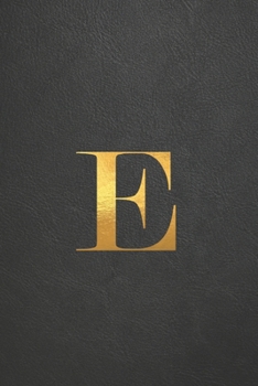 Paperback E: Executive Monogram Initial Journal (Vintage Leather Look Personalized Letter Notebooks) Book