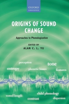 Hardcover Origins of Sound Change: Approaches to Phonologization Book