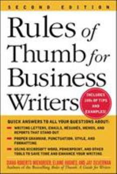Paperback Rules of Thumb for Business Writers Book
