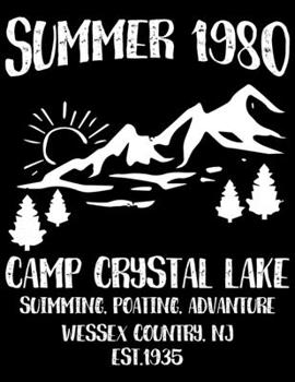 Paperback Summer 1980 camp crystal lake suimming, poating, advanture wessex country, nj est.1935: Camping Journal, 8.5" x 11" in 100 pages Book