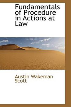 Paperback Fundamentals of Procedure in Actions at Law Book