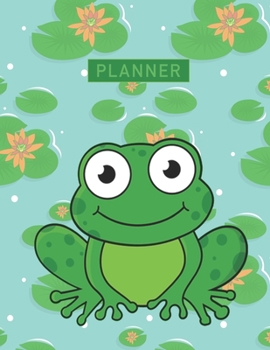 Paperback Planner: Cool Frog 2 Year Weekly Planning Organizer - 2020 - 2021 - January 20 - December 21 - Writing Notebook - Productive Da Book