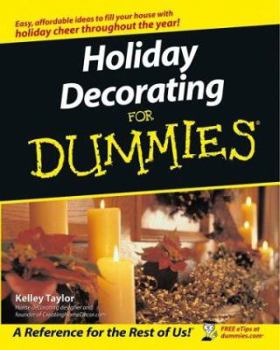 Paperback Holiday Decorating for Dummies Book