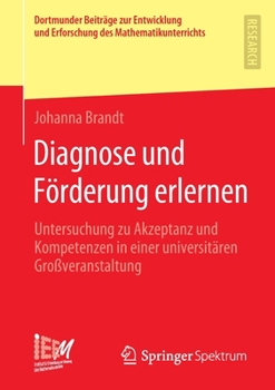 Paperback Diagnose Und Förderung Erlernen: Untersuchung Zu Akzeptanz Und Kompetenzen in Einer Universitären Großveranstaltung [German] Book