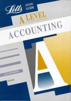 Paperback A-level Study Guide Accounting (Letts Educational A-level Study Guides) Book