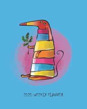 2020 Weekly Planner: Dachshund Dog Lover Gift Daily Weekly Monthly Blue Organizer For Women and Men Who Love Wiener Dogs