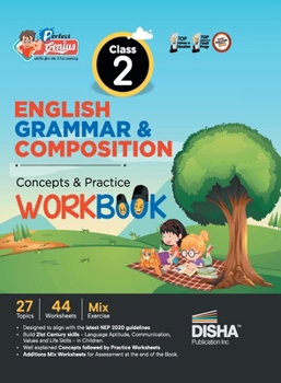 Paperback Perfect Genius Class 2 English Grammar & Composition Concepts & Practice Workbook Follows NEP 2020 Guidelines Book