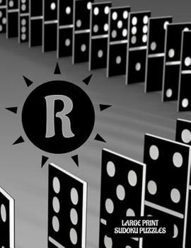 Paperback R: Large Print Sudoku Puzzles - Dominoes Lovers Brain Logic Puzzle Book - Game Instructions and Answer Key - Perfect Gift Book