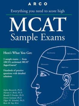 Paperback Arco MCAT Sample Exams Book