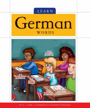 Library Binding Learn German Words Book