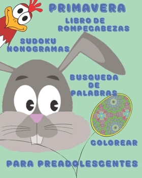 Paperback Primavera Libro de Rompecabezas: Actividades para Preadolescentes [Spanish] Book