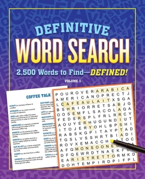 Paperback Definitive Word Search Volume 1: 2,500 Words to Find--Defined Book