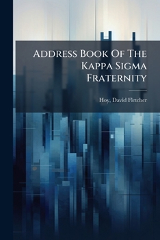 Paperback Address Book Of The Kappa Sigma Fraternity Book