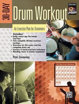 Paperback 30-Day Drum Workout: An Exercise Plan for Drummers Book