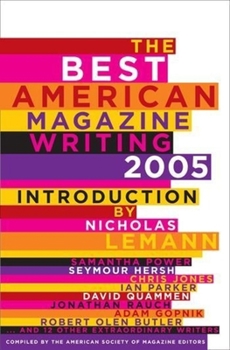Paperback The Best American Magazine Writing 2005 Book