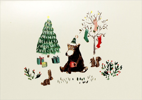 Hardcover Beary Good Cheer Small Boxed Holiday Cards Book