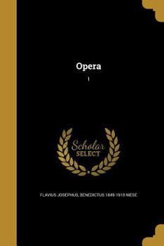 Paperback Opera; 1 [Greek, Ancient (To 1453)] Book