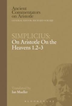 Hardcover Simplicius: On Aristotle on the Heavens 1.2-3 Book