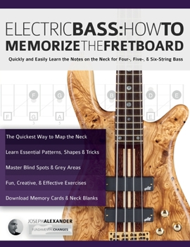 Paperback Electric Bass: How To Memorize The Fretboard Book