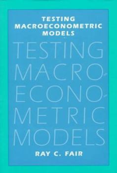 Hardcover Testing Macroeconometric Models Book