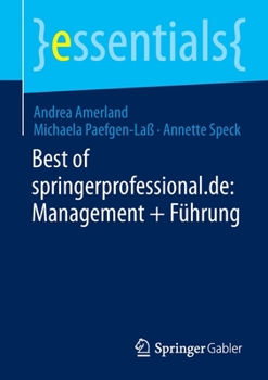 Paperback Best of Springerprofessional.De: Management + Führung [German] Book