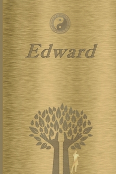 Edward: Personalized Name Journal/Notebook for Men - Masculine Metal-look Cover with Lined Writing Pages