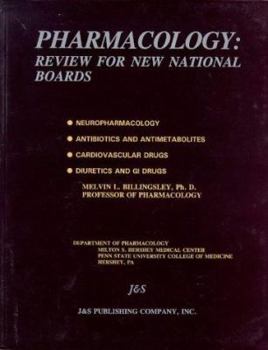 Paperback Pharmacology: Review for New National Boards Book
