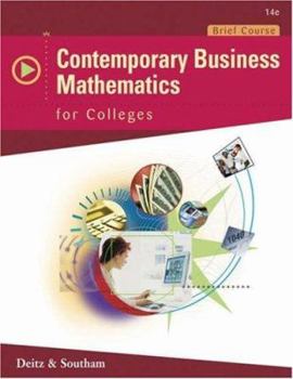 Hardcover Contemporary Business Mathematics for Colleges, Brief Edition [With CDROM] Book