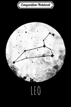 Paperback Composition Notebook: Leo Zodiac Constellation Horoscope Gift Art Journal/Notebook Blank Lined Ruled 6x9 100 Pages Book