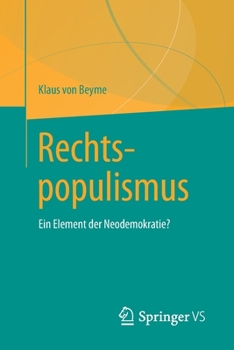 Paperback Rechtspopulismus: Ein Element Der Neodemokratie? [German] Book