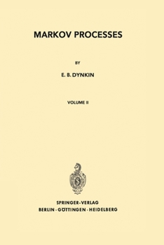 Paperback Markov Processes: Volume II Book
