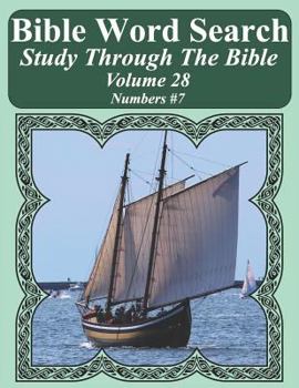 Paperback Bible Word Search Study Through The Bible: Volume 28 Numbers #7 [Large Print] Book