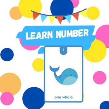 Paperback learn number: Simple Teacher Book for Kids. Fun Visually Book, Count Each Object, Ideal for Homeschooling.One Card Per Page Book