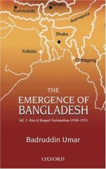 Hardcover The Emergence of Bangladesh Book