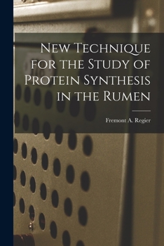 Paperback New Technique for the Study of Protein Synthesis in the Rumen Book