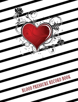 Blood Pressure Record Book : Low Vision Notebook with Large Print and Bold Lines for Low Visual Acuity