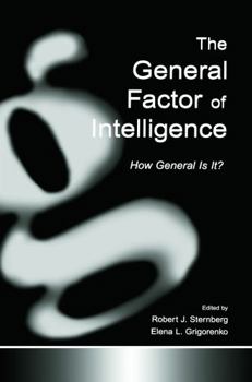 Paperback The General Factor of Intelligence: How General Is It? Book