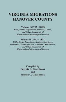 Paperback Virginia Migrations - Hanover County Book