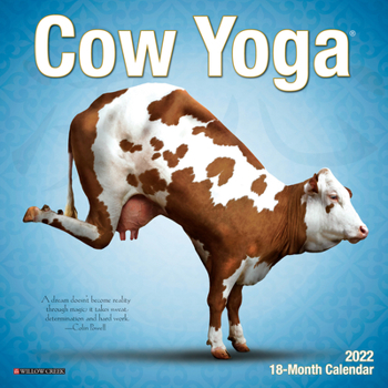 Calendar Cow Yoga 2022 Mini Wall Calendar Book