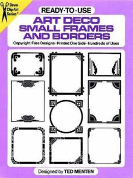 Paperback Ready-To-Use Art Deco Small Frames and Borders Book