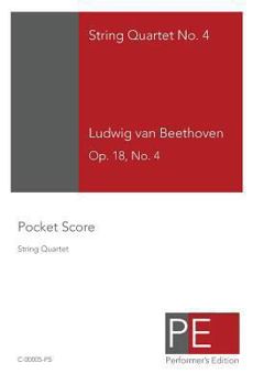 Paperback Beethoven String Quartet No. 4: Pocket Score Book