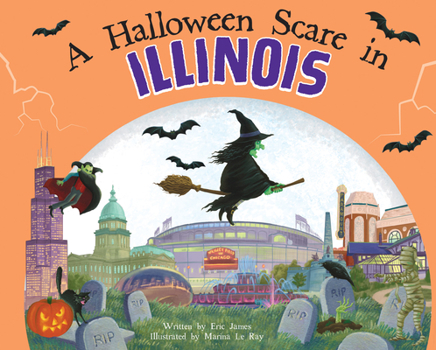 Hardcover A Halloween Scare in Illinois Book