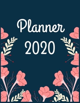 Paperback Planner 2020: Pretty Simple Planner - 2020 Planner (8.5′ x 11′ ), 128 pages Book