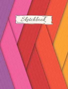 Sketchbook: Art Journal for Drawing, Doodling, Manga, Comic Book Sketching, 120 8.5"x11" white pages with borders, Pencil Crayon Cover Art Sketch Book